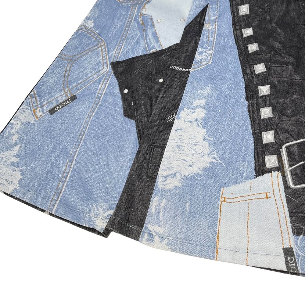Christian Dior Vintage Jacket Pants Set #38 #36 Denim Blue Black Cotton [102579] - Picture 12 of 14